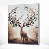 Painting by numbers Deer with Birds