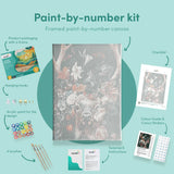 Malowanie po numerach Jeleń z kwiatami