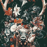 Malen nach Zahlen Hirsche mit Blumen