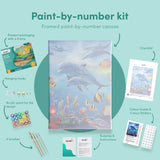 Paint by numbers Delfiner och Fiskar