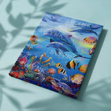 Paint by numbers Delfiner och Fiskar