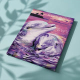 Painting by numbers Dolphins in Love