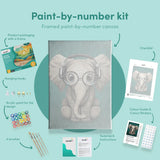 Malowanie po numerach Słoń