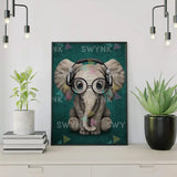 Malowanie po numerach Słoń