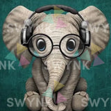 Malowanie po numerach Słoń