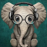 Malen nach Zahlen Elefant