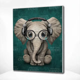 Malen nach Zahlen Elefant