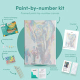 Painting by numbers Elephant and Baby
