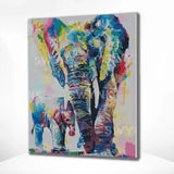 Painting by numbers Elephant and Baby