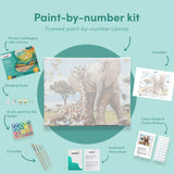 Paint by numbers Elefant och Giraff