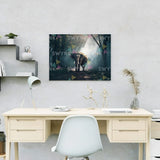 Schilderen op nummer Olifant in het bos