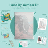 Paint by numbers Norsu ja vaaleanpunainen pilvi