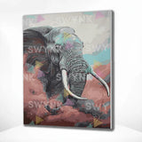 Paint by numbers Norsu ja vaaleanpunainen pilvi