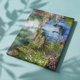 Malowanie po numerach Czarujące łabędzie w pięknym krajobrazie