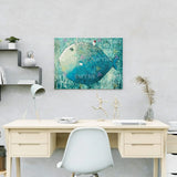 Painting by numbers Fish with House