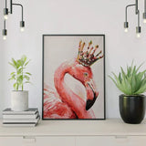 Malowanie po numerach Flaming z koroną