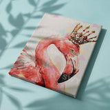 Peinture par numéros Flamant avec couronne