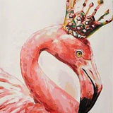 Malowanie po numerach Flaming z koroną