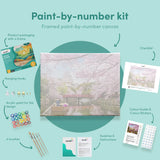 Paint by numbers Blommor och Vatten