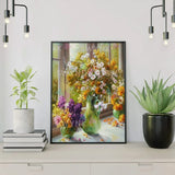 Painting by numbers Flowers at the Window