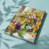 Painting by numbers Flowers at the Window