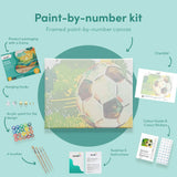 Painting by numbers Football Green Yellow