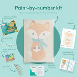 Painting by numbers Fox with Scarf