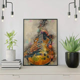 Painting by numbers Guitar