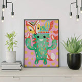 Painting by numbers Happy Cactus