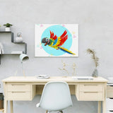 Painting by numbers Happy Parrot