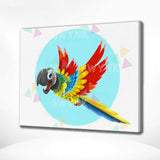 Painting by numbers Happy Parrot