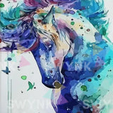 Malowanie po numerach Blue Horse