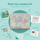 Painting by numbers Horses in the Sea