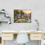 Painting by numbers House with Bench