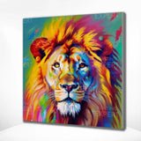 Painting by numbers Impressive Colorful Lion