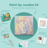 Paint by numbers Imponerende Farverig Løve