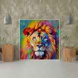 Paint by numbers Imponerende Farverig Løve