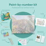 Paint by numbers Italia meren rannalla