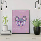 Painting by numbers Koala Polygon