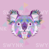 Painting by numbers Koala Polygon