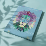 Painting by numbers Lion Polygon