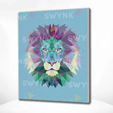Painting by numbers Lion Polygon