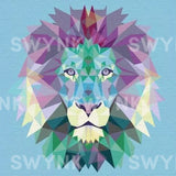 Painting by numbers Lion Polygon
