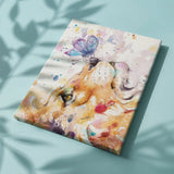 Painting by numbers Lion and Butterfly on Nose