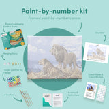 Painting by numbers Lions Blue Sky