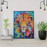 Painting by numbers Lions Portrait Coloured