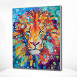Painting by numbers Lions Portrait Coloured