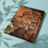 Painting by numbers Lions in Love