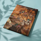 Painting by numbers Lions in Love