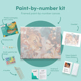 Painting by numbers Lion with Flowers and Woman